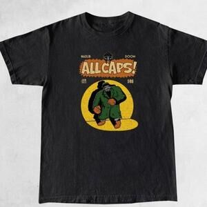 Madlib Mf Doom All Caps Underground Hip Hop Fan T Shirt